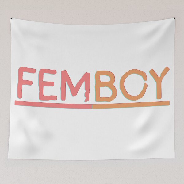 Item preview, Femboy Pastel Pride – Bold LGBTQ+ Text Art designed and sold by NeonBeast Studio.