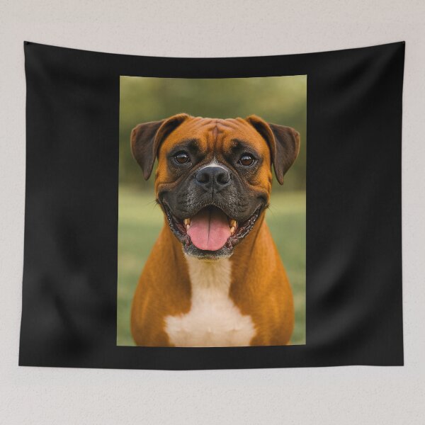 Item preview, Adult Happy Friendly Boxer Dog designed and sold by BackgroundND.