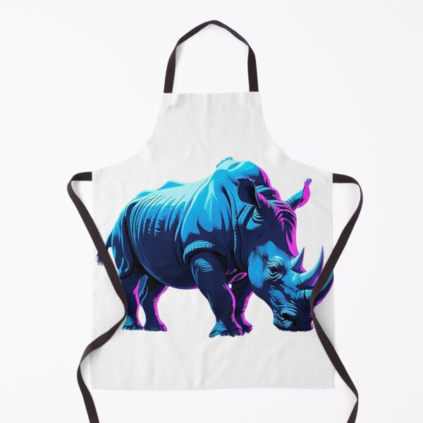 Item preview, Neon Rhino – Vibrant Futuristic Wildlife Art designed and sold by NeonBeast Studio.