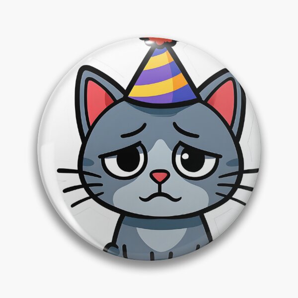 Item preview, Sad Cat in a Party Hat Meme desgin  designed and sold by StickyGuys.