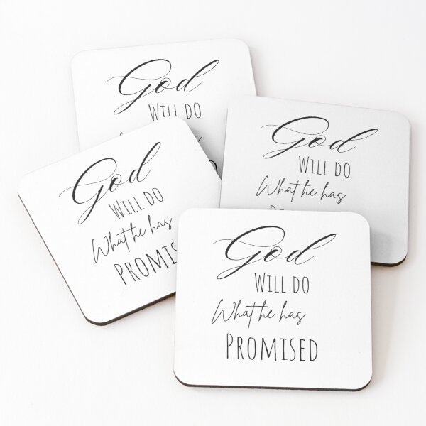 Item preview, God will do What he has promised black text art on bible verse designed and sold by Crazy-art-land.