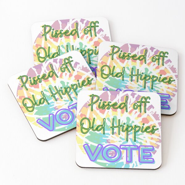 Item preview, Old Hippies VOTE designed and sold by SimpleatHeart.