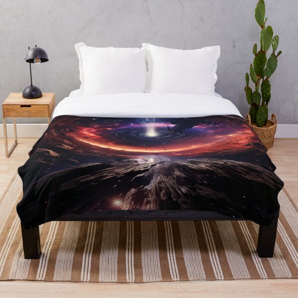 Artikelvorschau, Schwarzes Loch Weltraumkunst – Kosmische Galaxie, Sci-Fi Astronaut, Tiefenraum Illustration entworfen und verkauft von ElGrandeDesign.