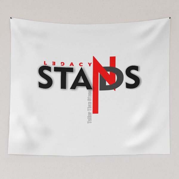 Item preview, egacy Stands Taller Than Stone – Bold Motivational Typography Design designed and sold by essenthreads.