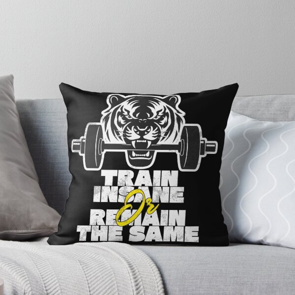 Item preview, Train Insane Hoodie – Tiger Strength Edition designed and sold by Lacerta-Design.