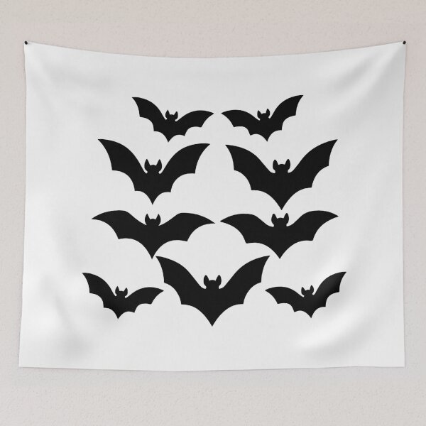 Item preview, Bat Silhouette Set Flying Black Vector illustration Icons with Varied Wing Shapes for Halloween and Wildlife Designs designed and sold by AtonuHaque.