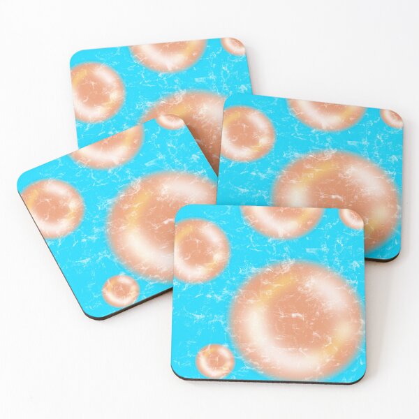 Item preview, Abstract Bubble Texture | Retro Blue and Orange Aesthetic Design designed and sold by Round1.
