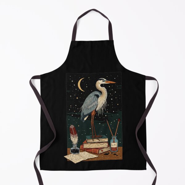 Item preview, Heron on Books Starry Night designed and sold by TeeARTHY.