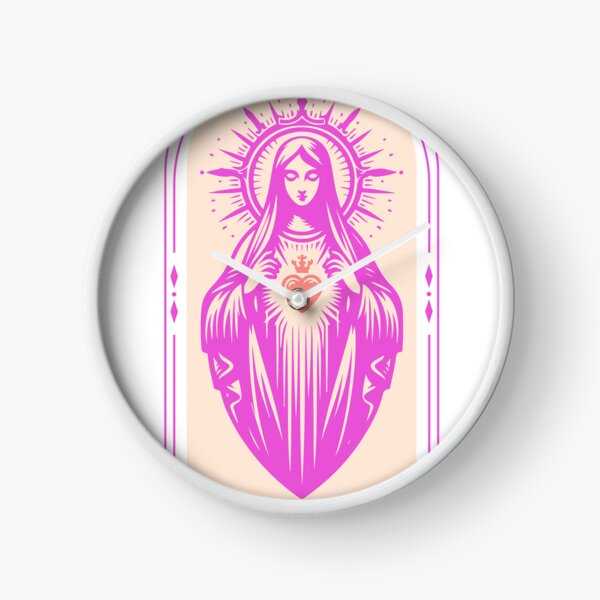 Item preview, John 13:34, The Virgin Mary Madonna in pink designed and sold by Holy Coast Threads (Formerly ChristianFlower).