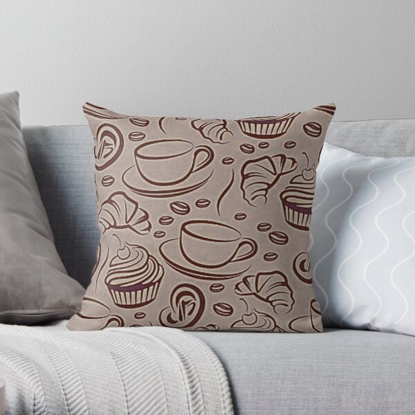 "For The Love Of Coffee" / Avalon Media  Throw Pillow
