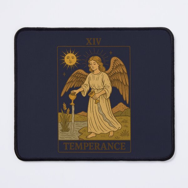 Item preview, Temperance Tarot Card XIV - Vintage Angel Art designed and sold by freackly.