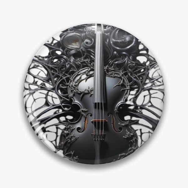 Item preview, Gothic Violin Art – Dark Fantasy Instrument, Baroque Music, Orchestral Design designed and sold by ElGrandeDesign.