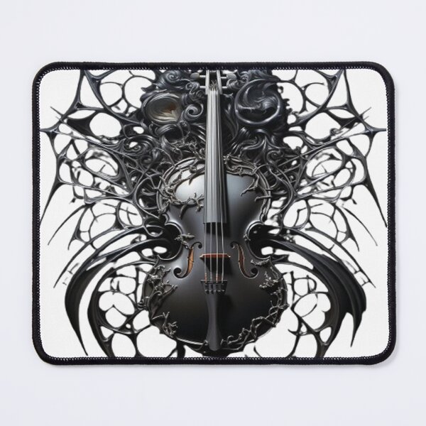 Item preview, Gothic Violin Art – Dark Fantasy Instrument, Baroque Music, Orchestral Design designed and sold by ElGrandeDesign.