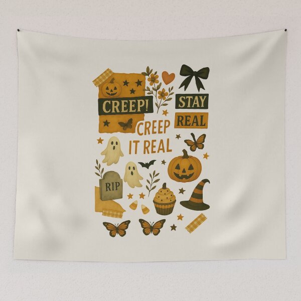 Item preview, Halloween Collage Retro Vintage Aesthetic Design designed and sold by Piralez.