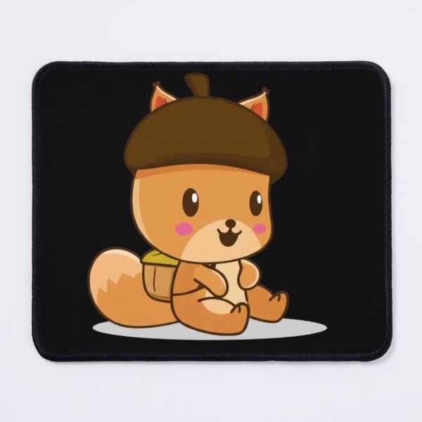 Item preview, Chibi Squirrel with Acorn Backpack – Cute Kawaii Animal Illustration designed and sold by ColorSplash123.