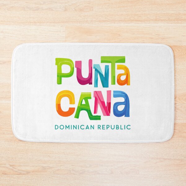 Item preview, Punta Cana, República Dominicana, diseño tropical retro designed and sold by Futurebeachbum.