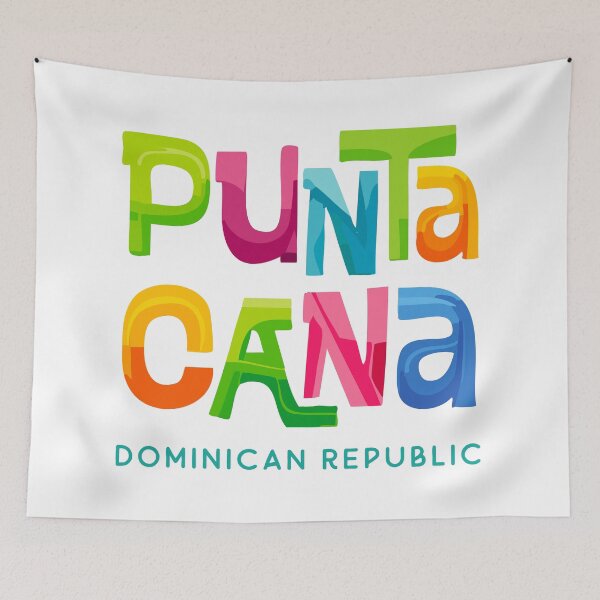 Item preview, Punta Cana Dominican Republic Retro Tropical Design designed and sold by Futurebeachbum.
