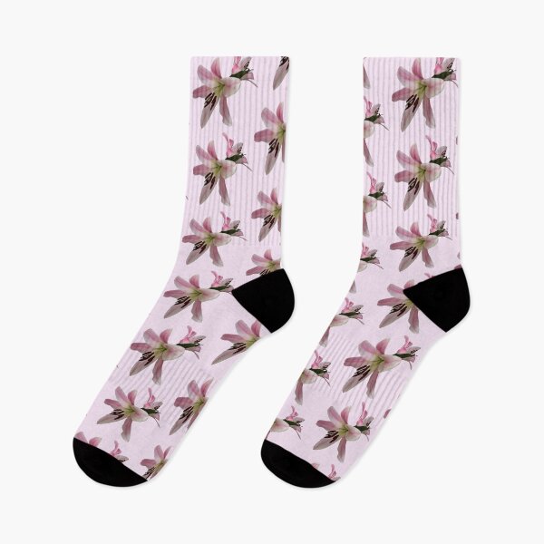 Item preview, Two Pink Lilies Simple Flower Design  designed and sold by lucyjohnsn.