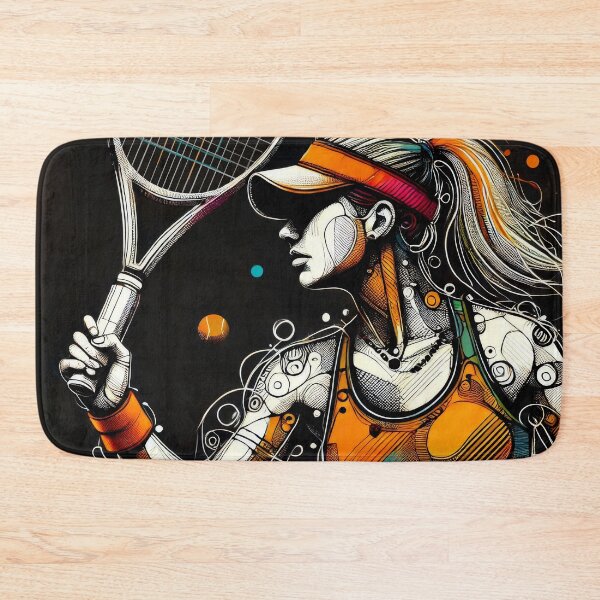 Item preview, Woman playing tennis designed and sold by PasivaCo.