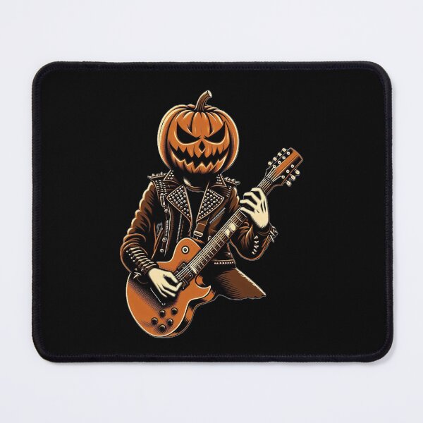Item preview, Pumpkin Head Guitarist – Halloween Rock Tee designed and sold by mrGrayMan.