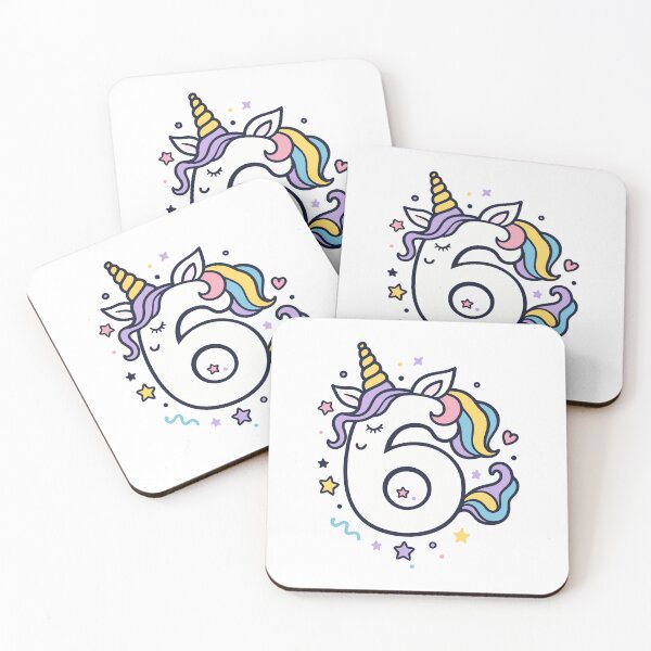 Item preview, Kids Unicorn 6th Birthday 6 Years Old Sixth Bday designed and sold by Blok45.