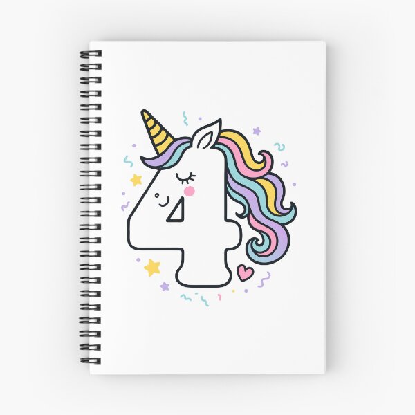Item preview, Kids Unicorn 4th Birthday 4 Years Old Fourth Bday designed and sold by Blok45.