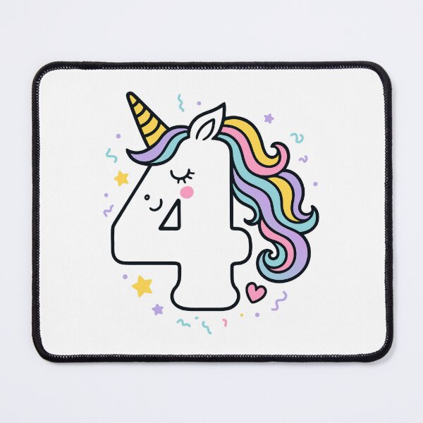 Item preview, Kids Unicorn 4th Birthday 4 Years Old Fourth Bday designed and sold by Blok45.
