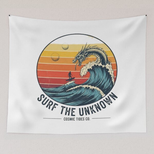 Item preview, Surf the Unknown Graphic Tee: Dune Inspired Cosmic Desert Design designed and sold by Azyorz.