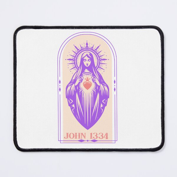 Item preview, John 13:34, The Virgin Mary Madonna in Purple designed and sold by Holy Coast Threads (Formerly ChristianFlower).