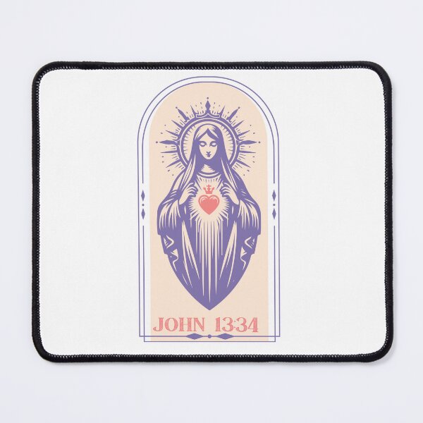 Item preview, John 13:34, The Virgin Mary Madonna in Dark Purple designed and sold by Holy Coast Threads (Formerly ChristianFlower).