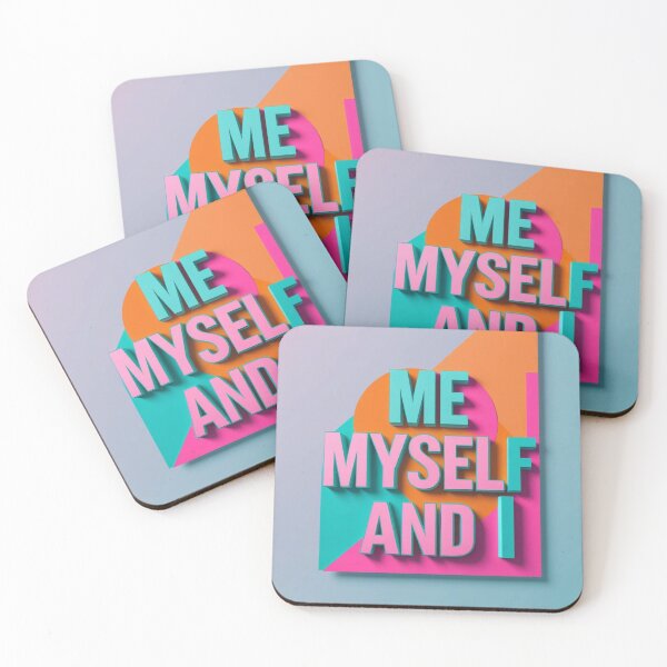 Item preview, Me Myself And I - Colourful 3D Typography  designed and sold by ArtByNataliaa.