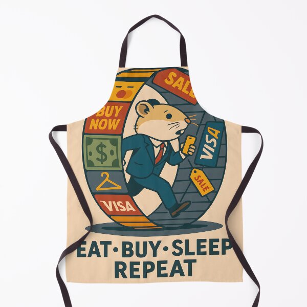 Item preview, Eat. Buy. Sleep. Repeat. – Welcome to the hamster wheel of capitalism designed and sold by Rotfront Studio.