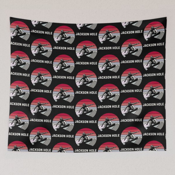 Item preview, Jackson hole, snowboarder, snow sports, mountain life designed and sold by GeekRagz.