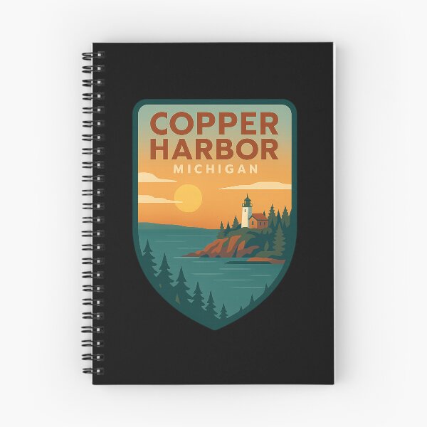 Item preview, Copper Harbor Michigan Modern Badge designed and sold by American Travels.