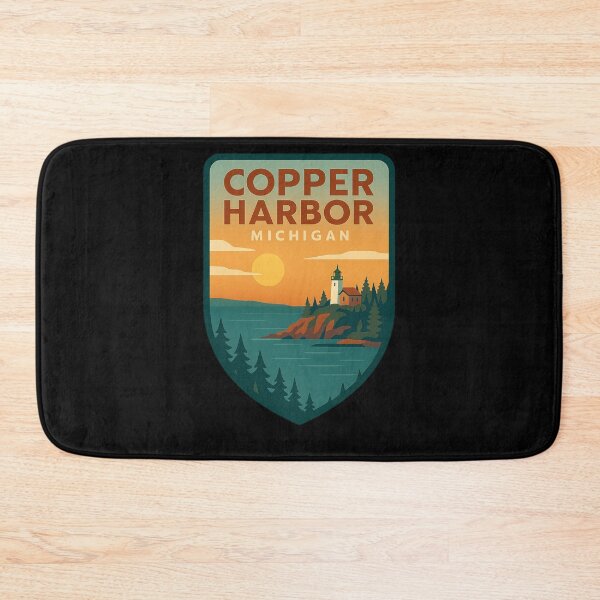 Item preview, Copper Harbor Michigan Modern Badge designed and sold by American Travels.