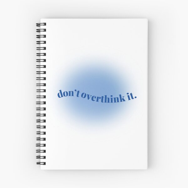 Item preview, Blue Aura Don't Overthink It Quote  designed and sold by lucyjohnsn.