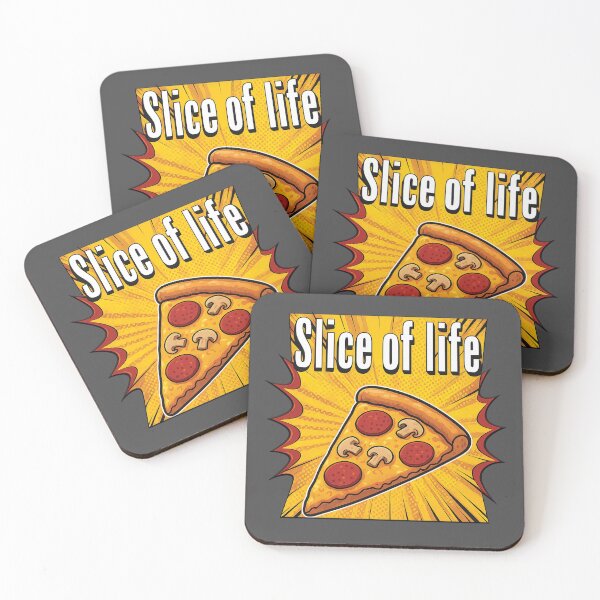 Item preview, Slice of Life Retro Comic Pop Art Pizza Slice Food Graphic designed and sold by tronictees.