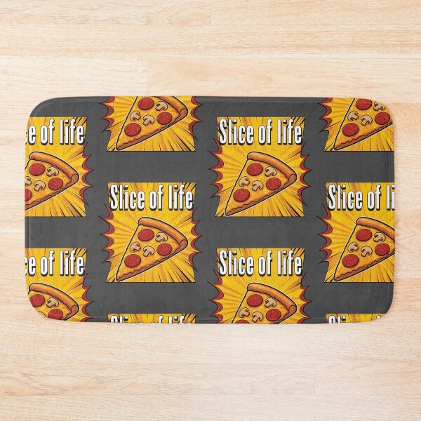 Artikelvorschau, Slice of Life Retro Comic Pop Art Pizzastück Essen Grafik entworfen und verkauft von tronictees.