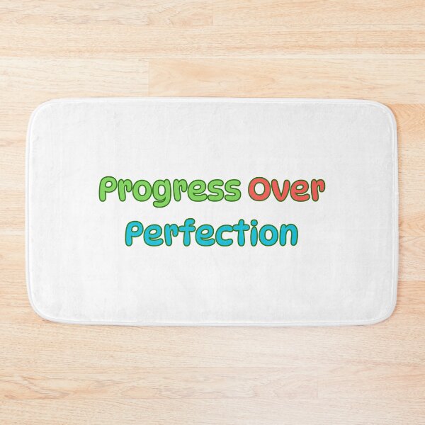 Item preview, Progress Over Perfection – Motivational Quote Design designed and sold by Pixel--Threads.