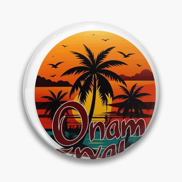 Item preview, Onam Festival Sunset T-Shirt | Kerala Palm Tree & Boat Race Design designed and sold by Ninexero - Shirt.