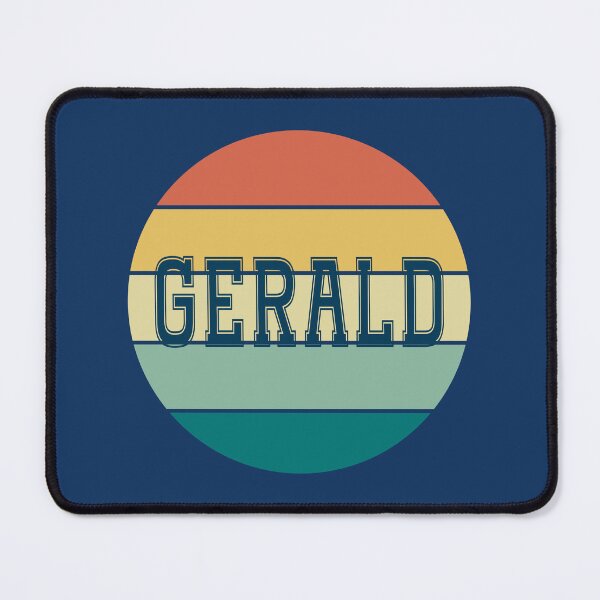 Item preview, Gerald Name Retro Circle designed and sold by Jeallan Designs.