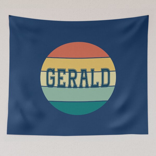 Item preview, Gerald Name Retro Circle designed and sold by Jeallan Designs.