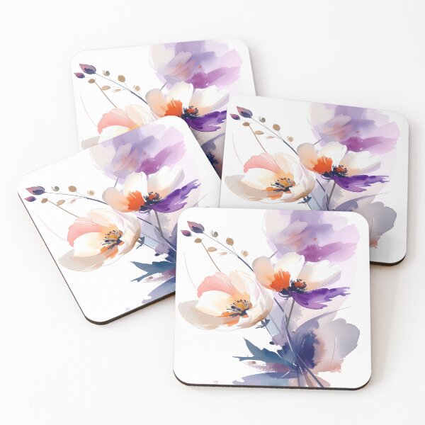 Item preview, Delicate flowers in watercolor – harmony of elegance and lightness designed and sold by LiskoDesign.