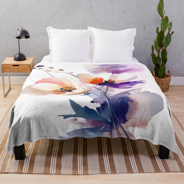 Item preview, Delicate flowers in watercolor – harmony of elegance and lightness designed and sold by LiskoDesign.