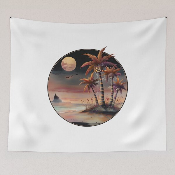 Item preview, Pumpkins on Palms – Tropical Halloween Vibes designed and sold by GoxyVision.