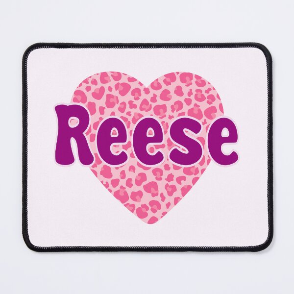 Item preview, Reese Name Pink Leopard Heart designed and sold by Jeallan Designs.