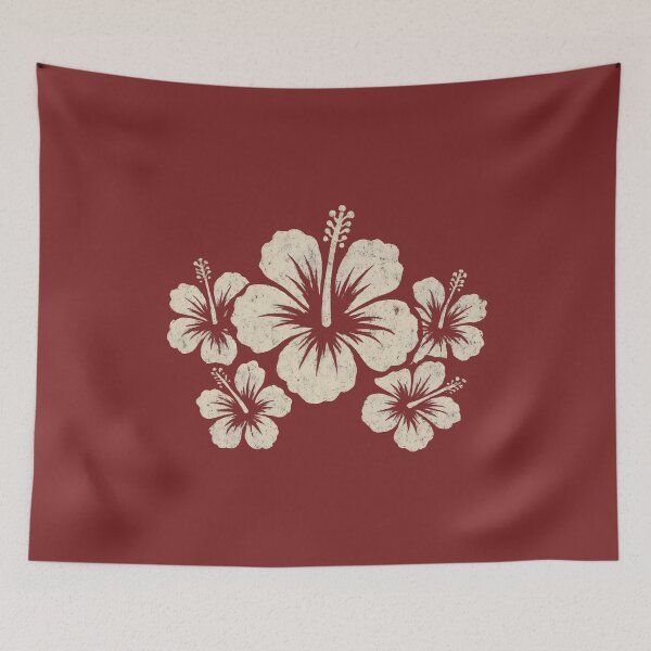Item preview, Tropical summer Hibiscus Flower Drawing designed and sold by DemureArtsy.