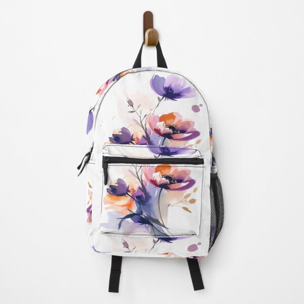 Item preview, Elegant watercolor blossoms in soft creamy purple tones designed and sold by LiskoDesign.