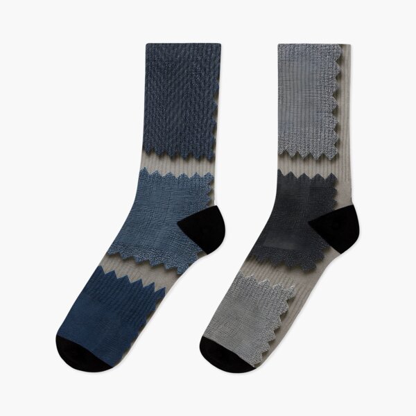 Item preview, Denim Fabric Swatches Grid Pattern designed and sold by SassyArtistry.