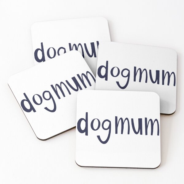 Item preview, Dog Mum Dark Blue Text Calligraphy designed and sold by lucyjohnsn.